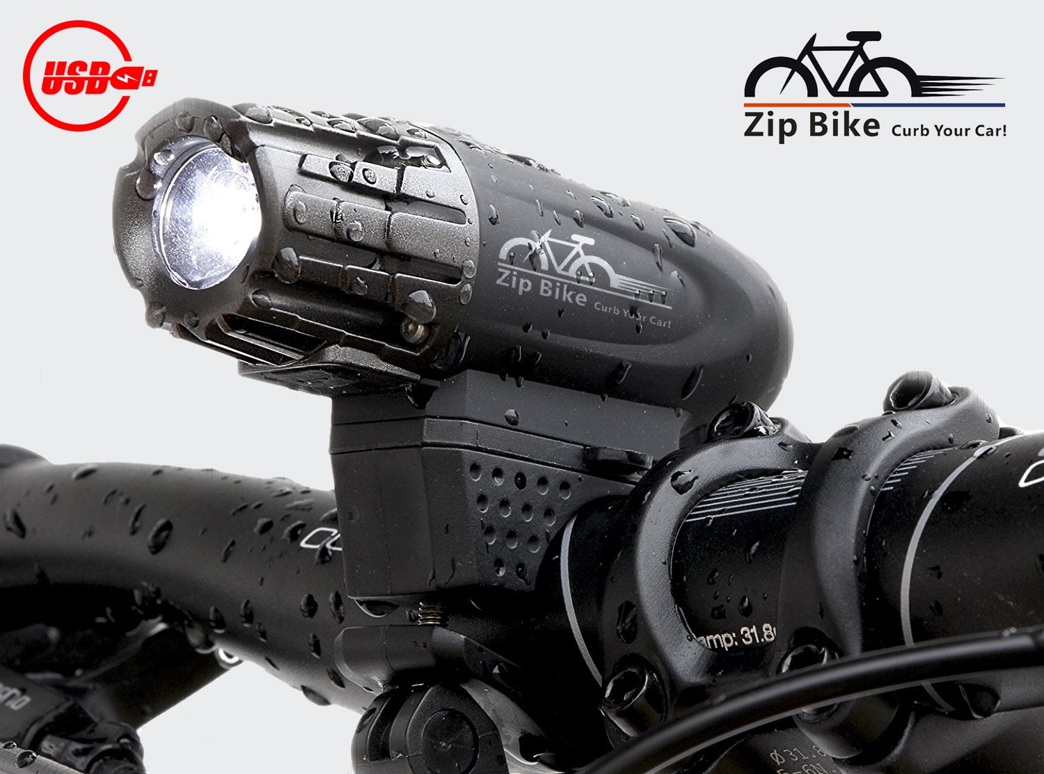 Rechargeable Bike Light High Intensity Bicycle Light, Ideal for Night