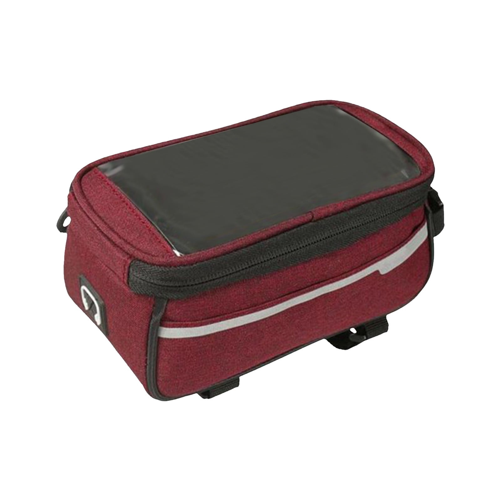 BV Large Bike Saddle Bag With USB Rechargeable Headlight & Taillight Set