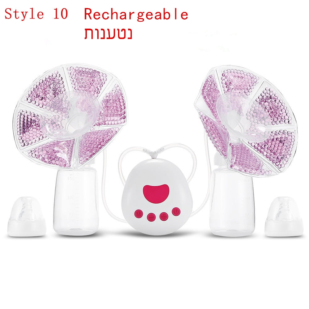 Rechargeable Bilateral Electric Breast Pumps With Milk Bottle USB Cable