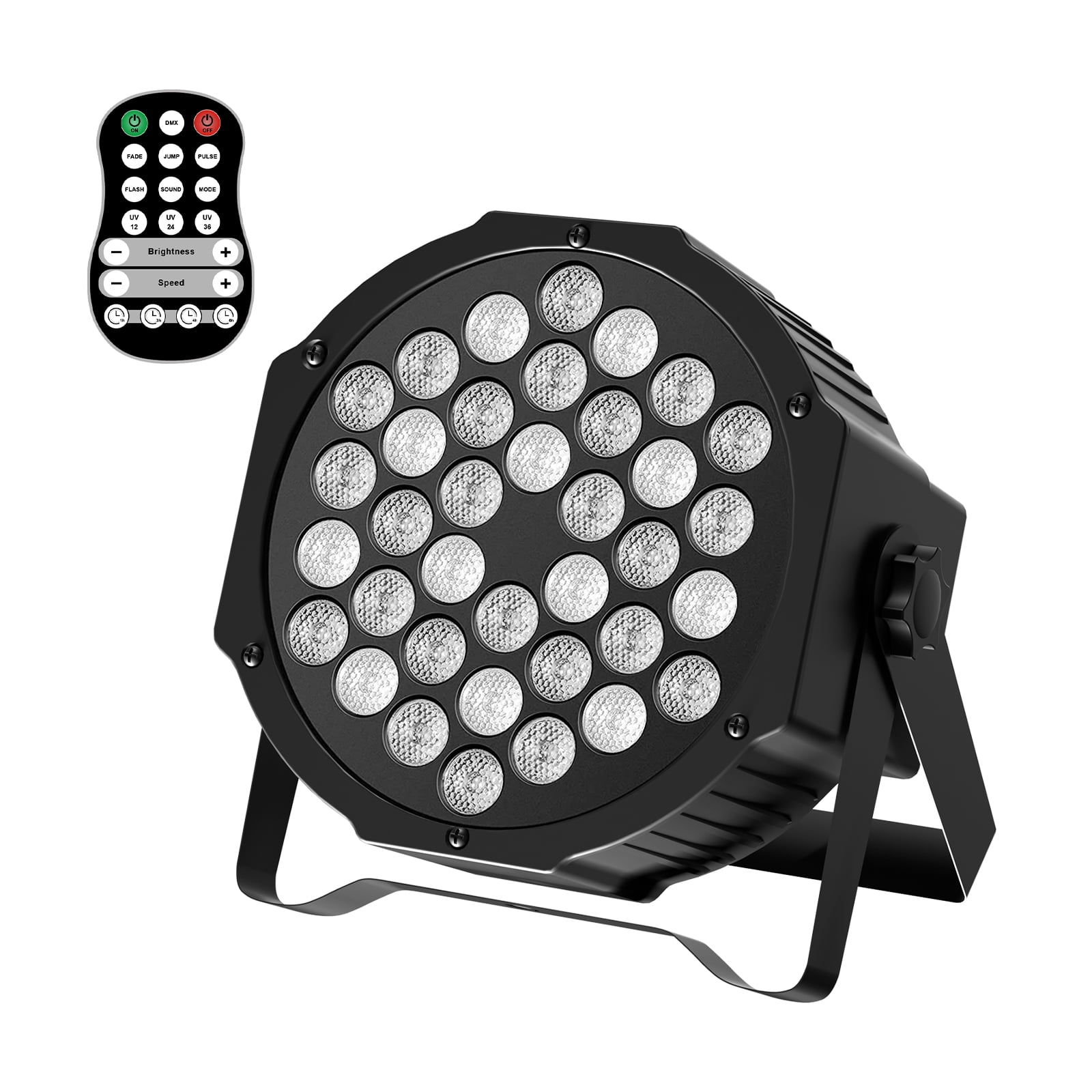 Rechargeable Black Lights,UV 36 LED Par Lights Stage Lights with DMX