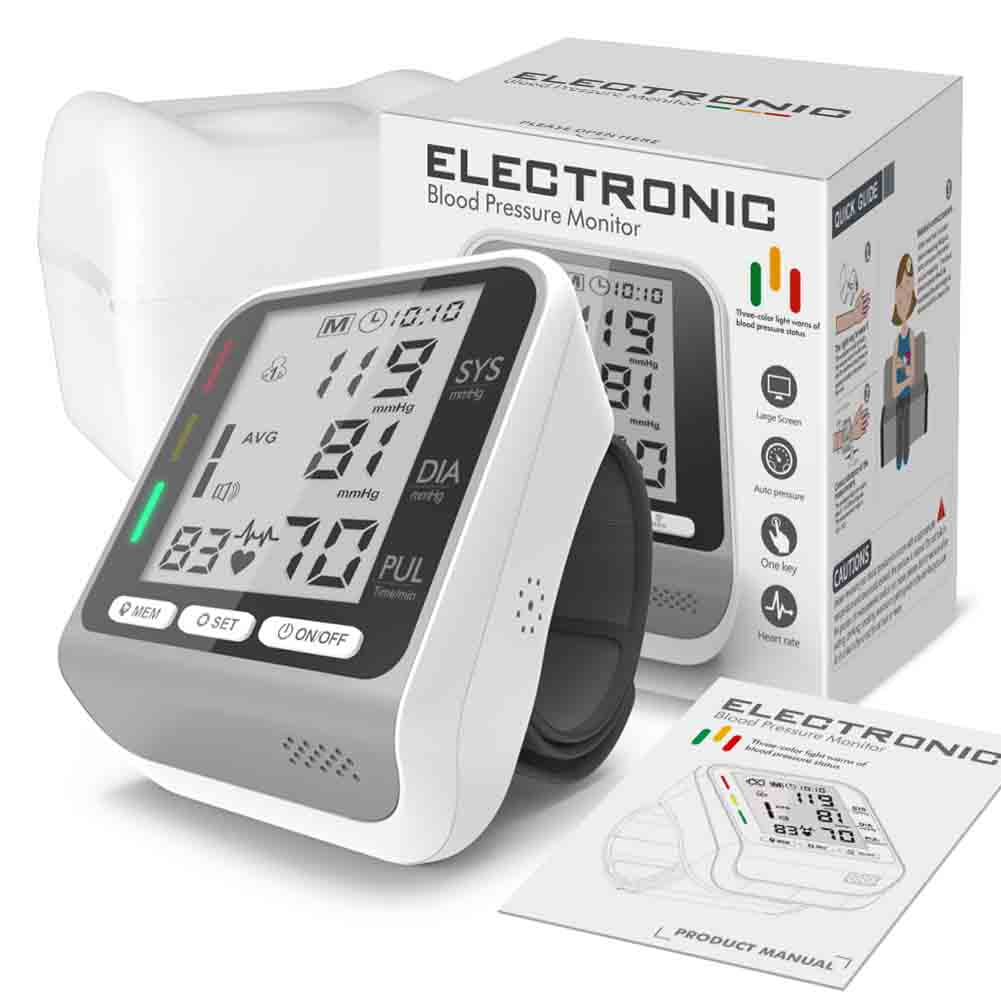 Rechargeable Blood Pressure Monitors for Home use, LED Display, Large Cuff  Fast and Accurate 