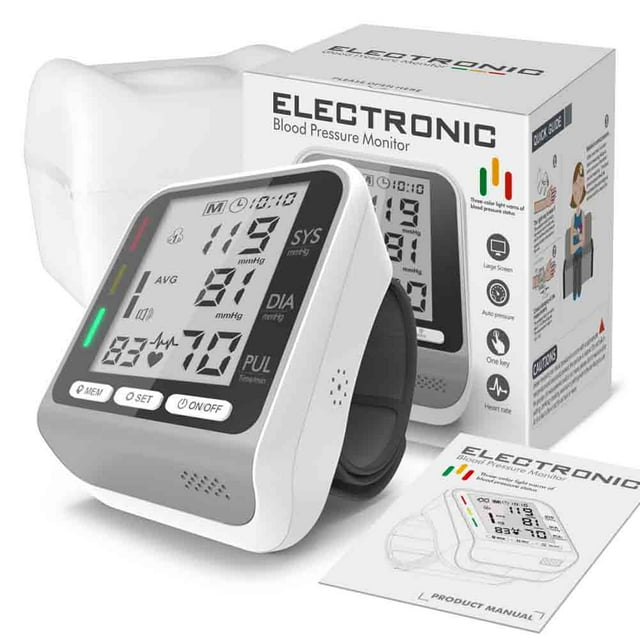 Rechargeable Blood Pressure Monitors for Home use, LED Display, Large