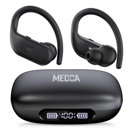 Rechargeable Bluetooth Hearing Aids for Seniors – Easy-to-Use Behind the Ear Sound Amplifier with Automatic Noise Cancelling – BTE Hearing Loss Aids for Adults Men & Women with LED Charging Case