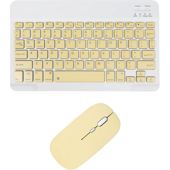 Rechargeable Bluetooth Keyboard and Mouse Combo Ultra-Slim Portable Compact Wireless Mouse Keyboard Set for Android Windows Tablet Cell Phone iPhone iPad Pro Air Mini, iPad OS/iOS 13 and Above