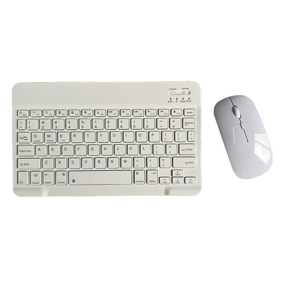 Rechargeable Bluetooth Keyboard and Mouse Combo Ultra-Slim Portable Compact Wireless Mouse Keyboard Set for Android Windows Tablet Phone iPad iOS