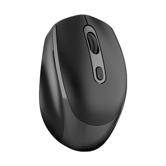 Rechargeable Bluetooth Mouse 2.4G+Bluetooth Computer Mouse Wireless Mouse-Black