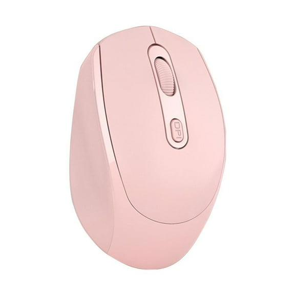 Rechargeable Bluetooth Mouse 2.4G+Bluetooth Computer Mouse Wireless Mouse-Pink