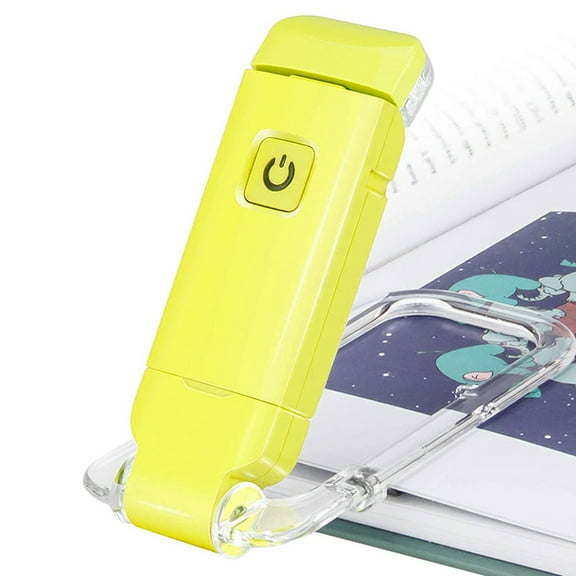 Rechargeable Book Light for Reading in Bed, Clip on Book Light, USB Charging, Brightness Adjustable ,3 colors of warm light to protect your eyes