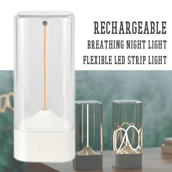 Rechargeable Breathing Night Light Flexible LED Stripe Light Soft Warm Atomosphere Lighting
