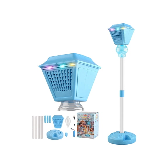Rechargeable Bubble Machine for Outdoor Events - Large Automatic Blower with LED Lights, Perfect for Street, Party & Wedding, Durable & Long-Lasting Fun