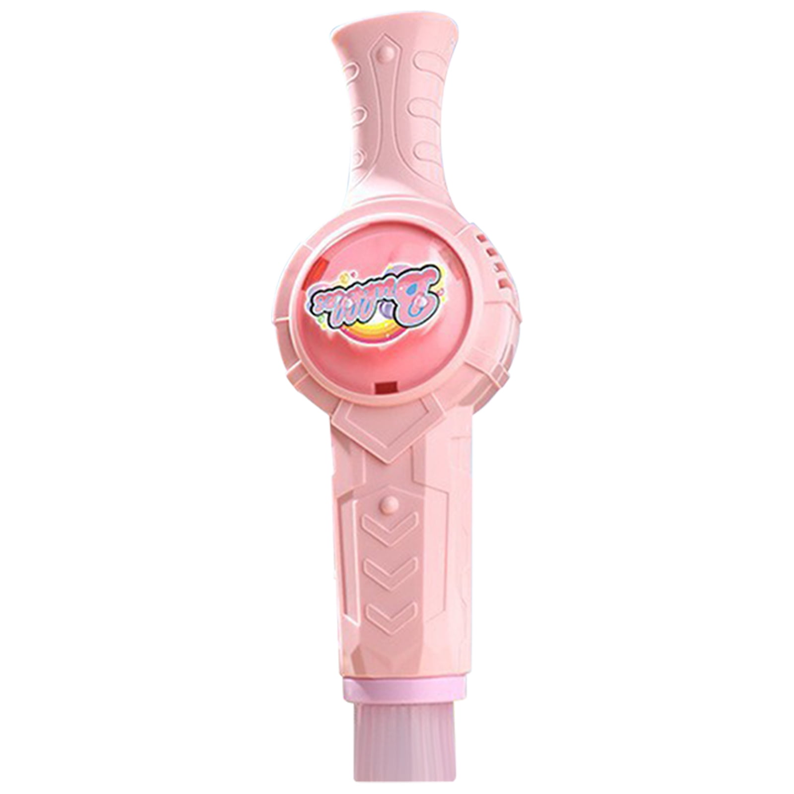 Rechargeable Bubble Smoke Magic Wand with Lights and Music, Bubble Blowing Machine with 70ml Solution and Mist Effect ABS Design, USB Powered Interactive Party Favor (Pink)