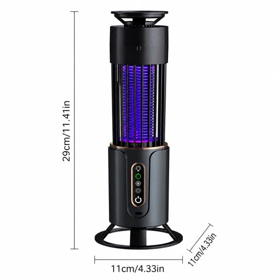 Rechargeable Bug Zapper Portable Mosquito Trap Outdoor Camping Lamp Electronic Fly Killer for Home Backyard Patio, Blue Light Insect Zapper with Hanging Hook