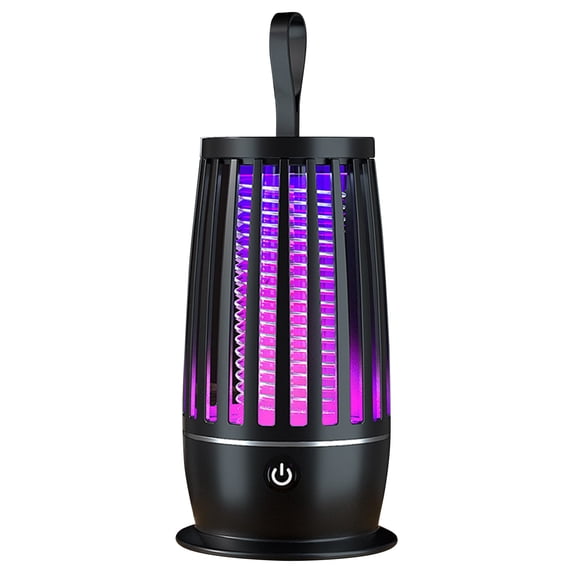 Rechargeable Bug Zapper, USB Wired Indoor Mosquito Killer Lamp Portable Insect Trap Light with Hanging Ring for Home Bedroom Camping Outdoor Use Portable Bug Zapper