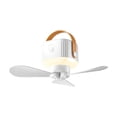 thumbnail image 1 of Rechargeable Camping Ceiling Fan With Remote Control,Portable Hanging Tent Fan With LED Light,Table Wall Mount Fan,Three Speed Airflow,USB Charging Outdoor Travel Fan,Quiet Cooling Fan, 1 of 6