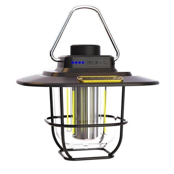 Rechargeable Camping Lantern LED Light Portable Hanging Lamp,Dimmable Warm Brightness Lighting USB Charging,Emergency Power Bank Function Lantern For Camping Hiking Outdoor Survival Gear