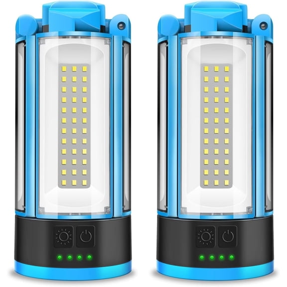 Rechargeable Camping Light with Metal Stand, Freestanding Portable Work Light with 4 LED Heads, Magnetic Work Light Waterproof for Outdoor Emergency, Flashlight with Detachable Tripod