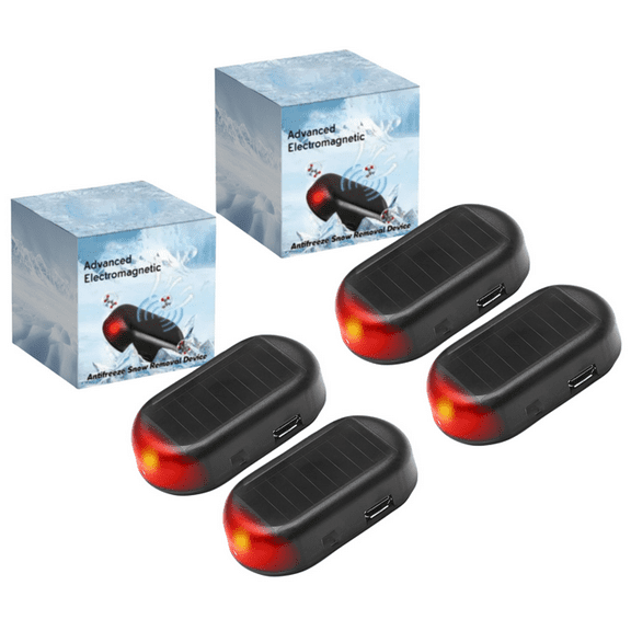 Rechargeable Car Interference Antifreeze Instrument – Electromagnetic Wave Snow Removal Device, Rapid Windshield Ice Melter for All Winter Vehicles 4PC