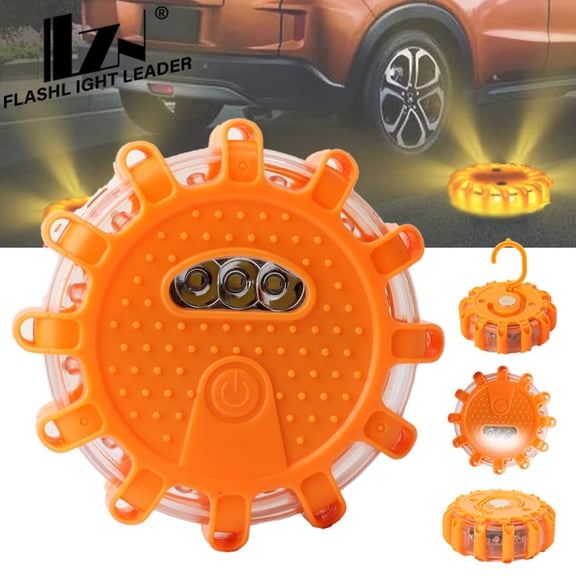 Rechargeable Car LED Road Warning Lights, Led Flasher Lamp Car Emergencys Accessories ,Roadside Safety Emergency Lamp Magnetic Car Light Outdoor Work Lighting