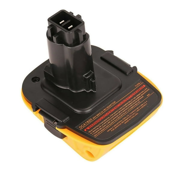Rechargeable Charger Adapter with USB Interface Battery Adapter for DEWALT DCA1820 18Volt TO 20Volt Lithium Battery