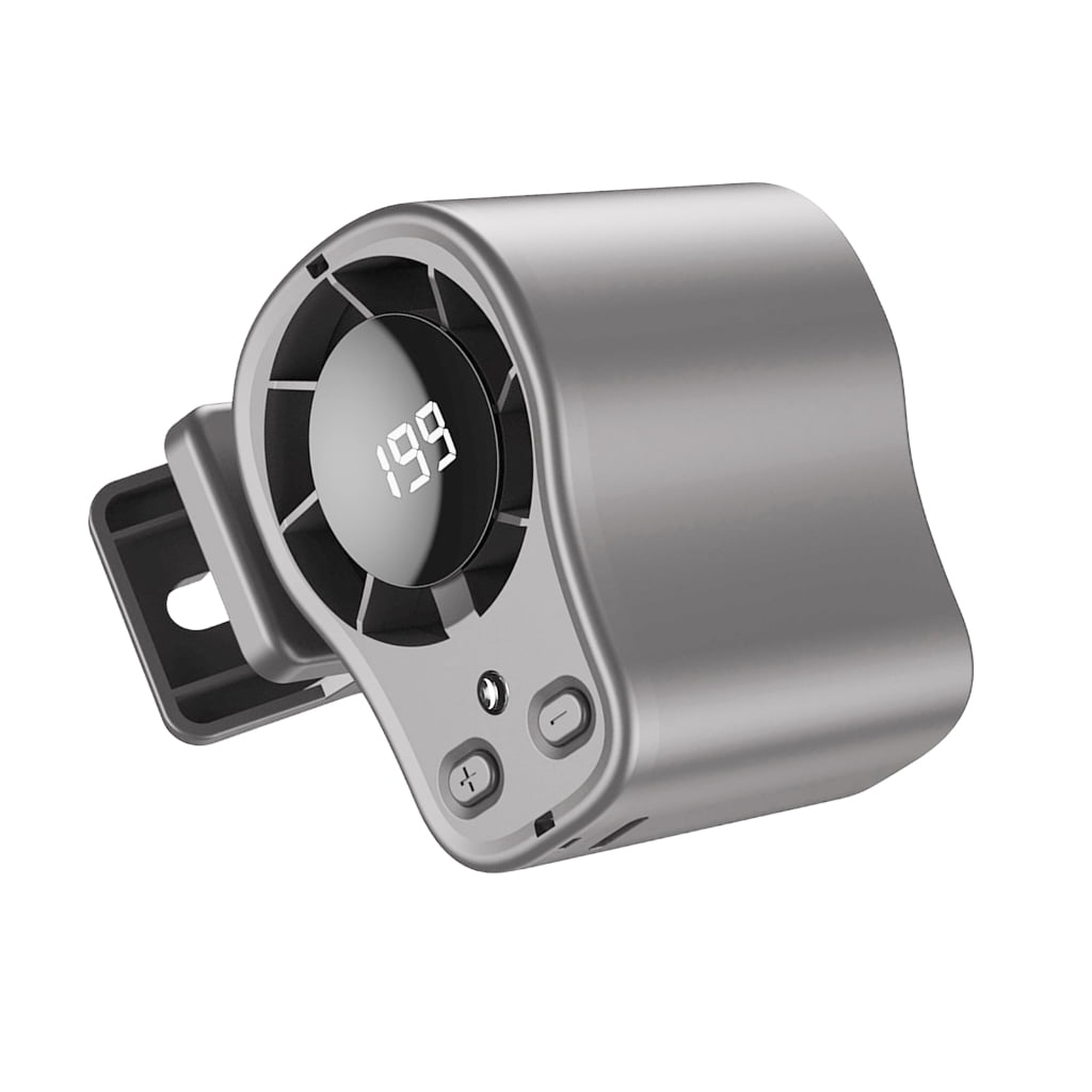 Rechargeable Clip On Car Fan Multifunctional Car Vent Fan Built-in 1500mAh Battery For Hot Days Cooling