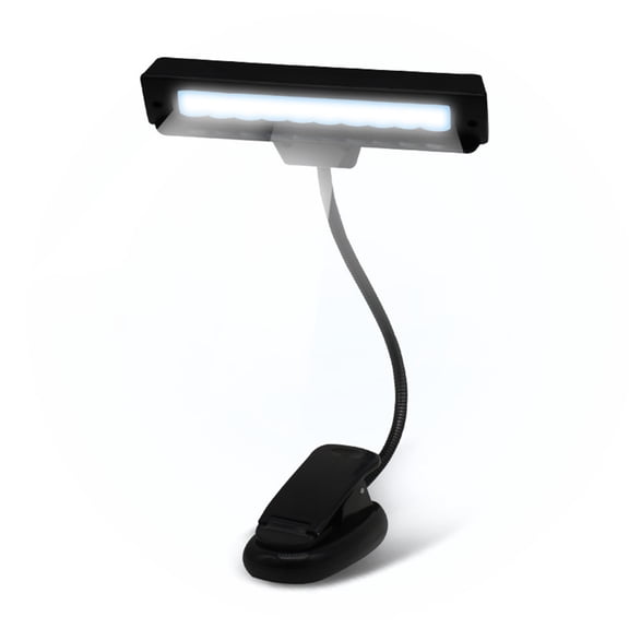 Rechargeable Clip-on Music Stand Orchestra Light- 10 Bright LEDs- Includes USB Cord, Also for Reading, DJs, Artists, Crafting