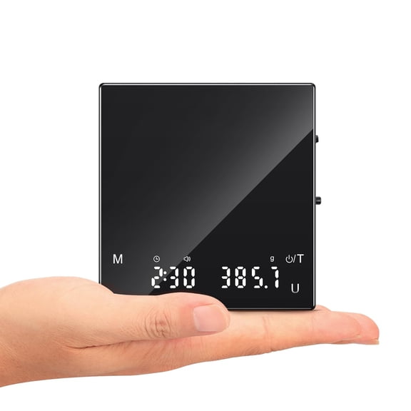 Rechargeable Coffee Scale with Timer, Mini Espresso 2kg/0.1g High Precision for & Pour-Over Coffee, Portable Digital Food Kitchen