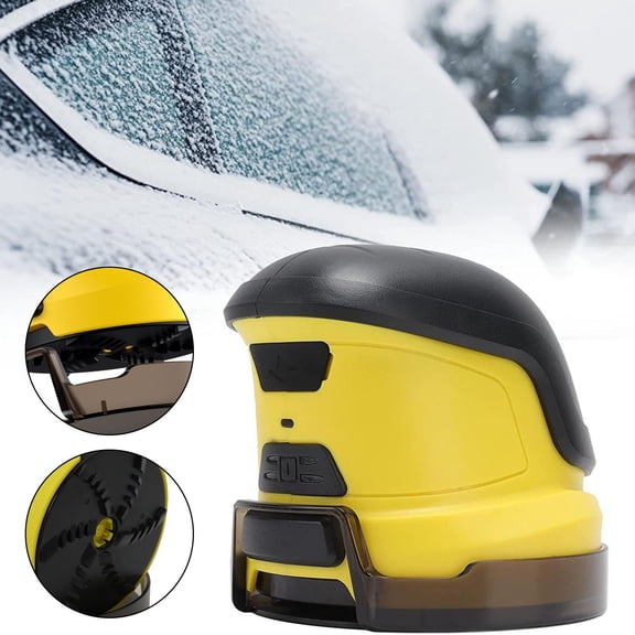 Rechargeable Cordless Electric Ice Scraper for Car Windshield with Motorized Rotating Disc – Scratch-Free Design for Efficient Frost & Snow Removal, Ideal Winter Driving Tool