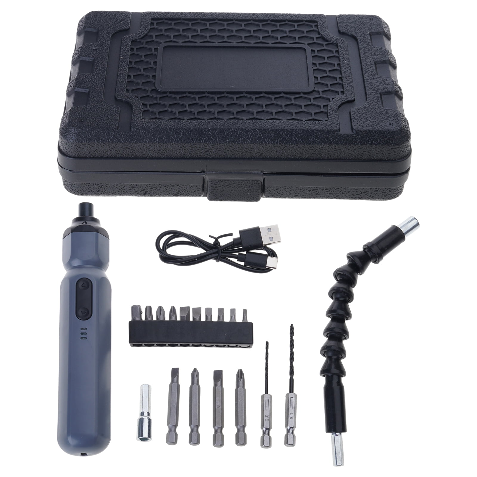 Rechargeable Cordless Electric Screwdriver Power Tool Small Drill for Computer Outdoor Repair
