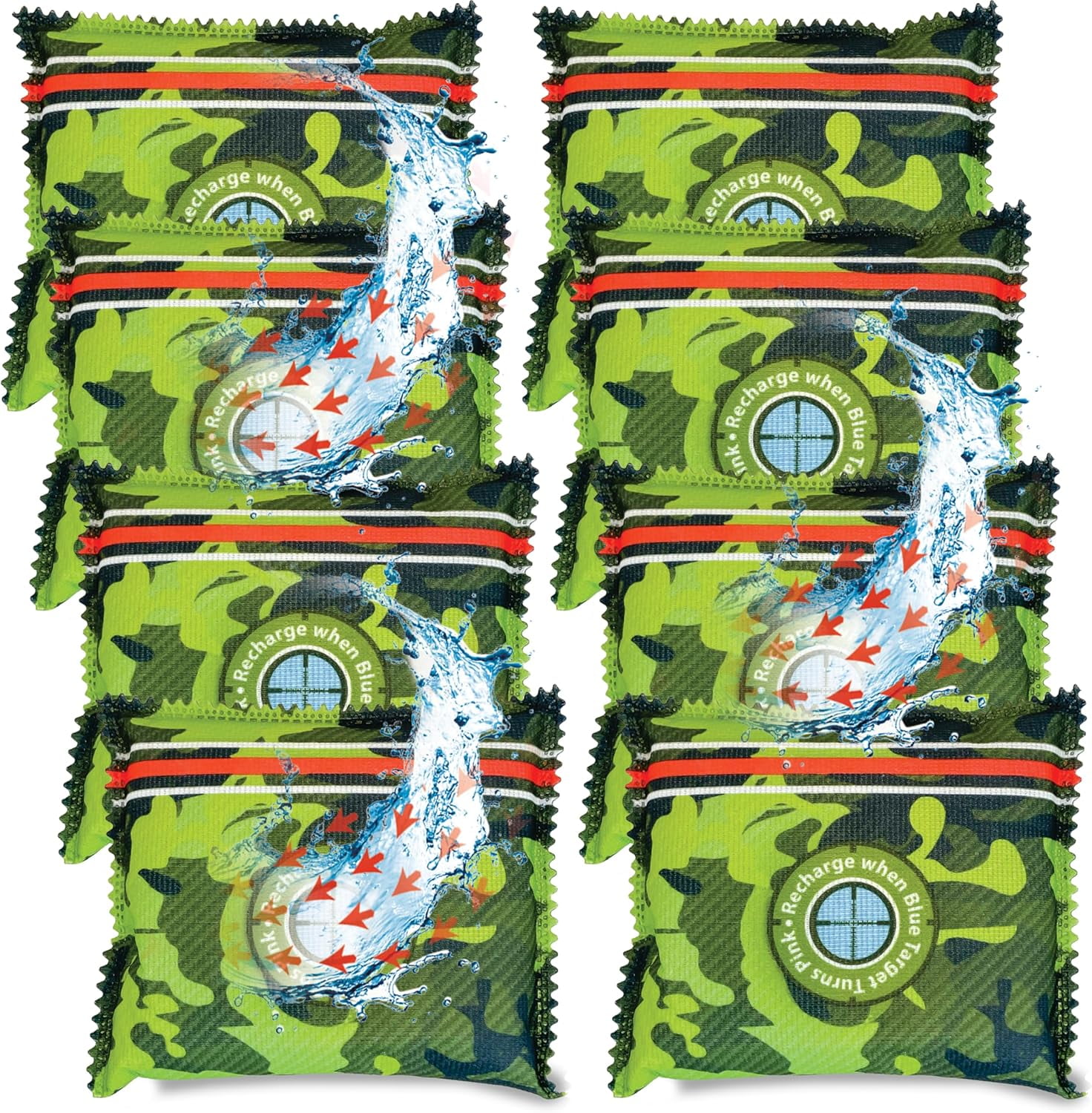 Rechargeable Desiccant Dehumidifier Bags for Gun Safe - Reusable Moisture Absorbers - 4 Pack