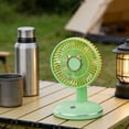 thumbnail image 1 of Rechargeable Desktop Fan, Portable Round Base Cooling Fan for Outdoor Use – 3 Speed Settings, 1200mAh Battery, Quiet 36-45dB, Ideal Gift for Home, Office, Picnics, Camping, 1 of 5