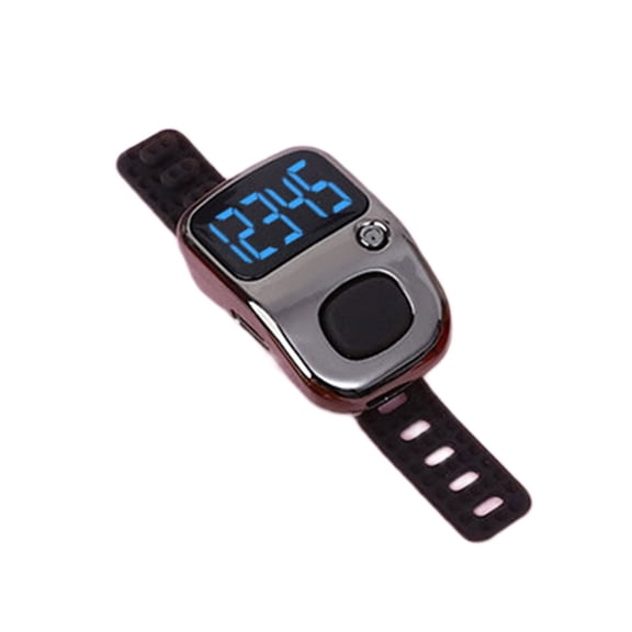 Rechargeable Digital Counter with Flip LED Screen Timer Silicone Strap Comfort Fit for Easy Counting Portable Clickers