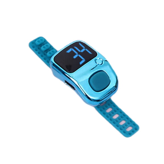 Rechargeable Digital Counter with LED Screen Timer Silicone Strap for Easy Counting Portable Clickers