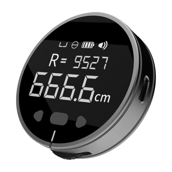 Rechargeable Digital Display Roller Ruler - Electronic Tape Measure with VA LCD Screen 2.1 x 0.6 inches / 53 x 15 mm for Measuring Flat and Curved Surface