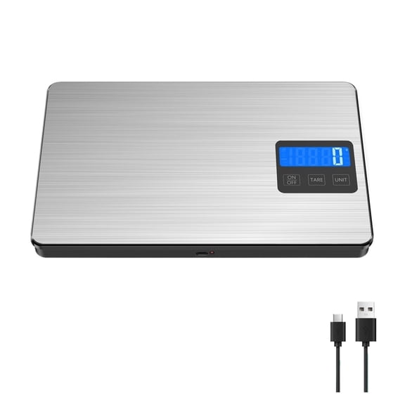 Rechargeable Digital Kitchen Scale 15KG Heavy Duty Food Weight Balance Meter
