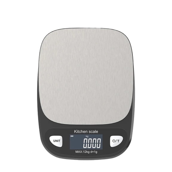 Rechargeable Digital Kitchen Scale Stainless Steel Food Weight Balance Meter