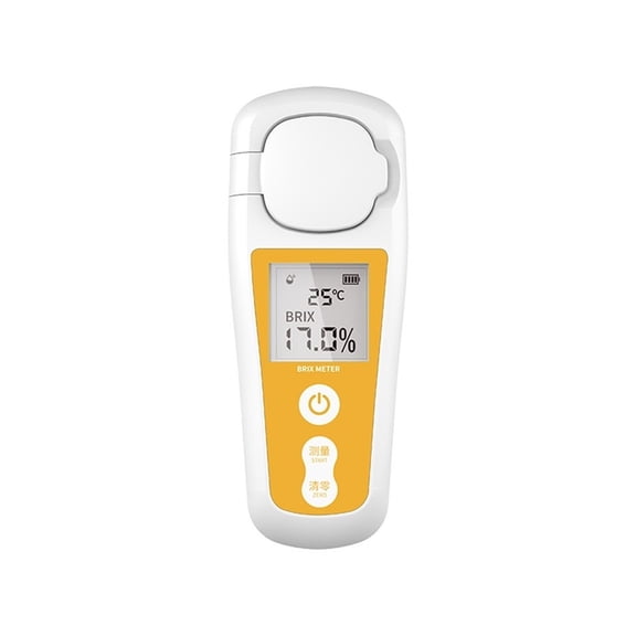 Rechargeable Digital Meter Sugar Refractometer for Liquid Sugar Content with LCD ,Measure Fruits, Beverages, Honey ,Lightweight