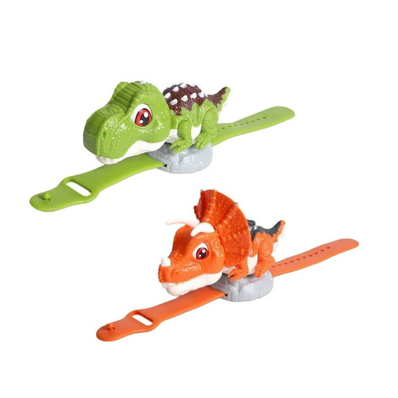 Rechargeable Dinosaur Wrist Talkies for Kids Long Range Toy Communication Device Ideal Novelty for Outdoor Adventure and Camping Play 2PCS