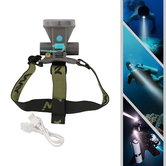 Rechargeable Diving Headlamp, Head-mounted Diving Light, Diving Light