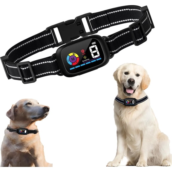 Rechargeable Dog Bark Deterrent Device, Anti Barking Training Tool with 6 Adjustable Modes & 8 Sensitivity Levels for Large Medium Small Dogs