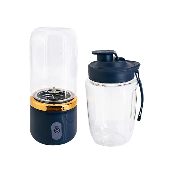 Rechargeable Drink Mixer Portable Smoothie Cup Set with Extra Bottle for Home Dorm Kitchen Breakfast Preparation