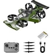 Rechargeable Dual-Mode Car Drone, 2 in 1 Flying RC Car Drone with 360° Stunt, 2.4Ghz Remote Control Vehicle for Indoor Outdoor Play