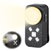 Rechargeable EDC Flashlight, 500LM Mini Pocket Clip-on Light, IP68 Waterproof Portable Small Flashlight for Signaling, Camping and Emergency Black