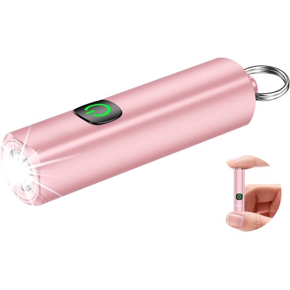 Rechargeable EDC Flashlight, Mini Flash Light with 3 Lighting Modes, Memory Function, , Compact and Portable Pocket Light for Everyday Carry, ,Camping-