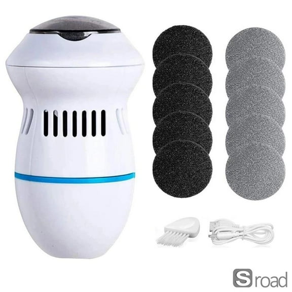 Rechargeable Electric Callus Remover, Electric Foot File Pedicure Tool With 2 Speeds, USB Charging Dead Skin Grinder For Hard Skin & Heels,10PCS