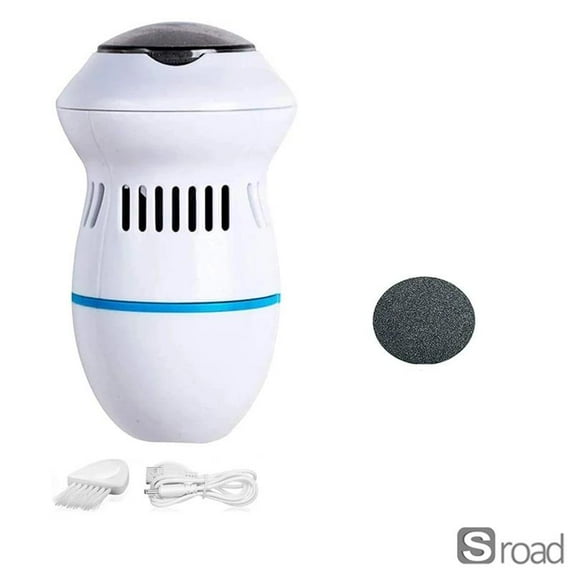 Rechargeable Electric Callus Remover, Electric Foot File Pedicure Tool With 2 Speeds, USB Charging Dead Skin Grinder For Hard Skin & Heels,White