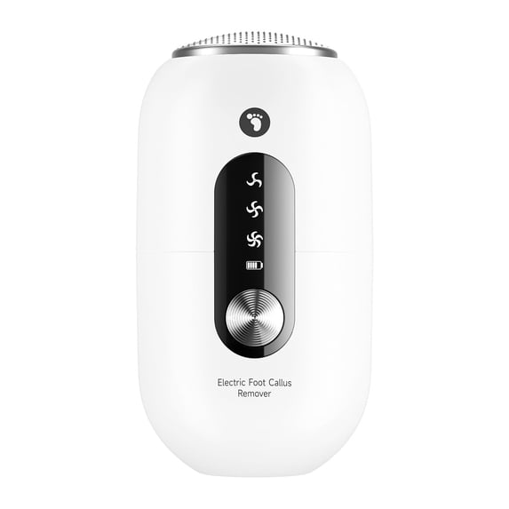 Rechargeable Electric Callus Remover for Feet – Waterproof Pedicure Tool with LED Display, 3 Adjustable Speeds, Stainless Steel Heads & Low Noise Motor