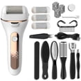 thumbnail image 1 of Rechargeable Electric Callus Remover with LCD Display - Professional Foot File for Dead Skin, Cracked Heels & Hard Calluses, Cordless Pedicure Tool with 2 Speeds & 3 Roller Heads for Home Foot Care, 1 of 10