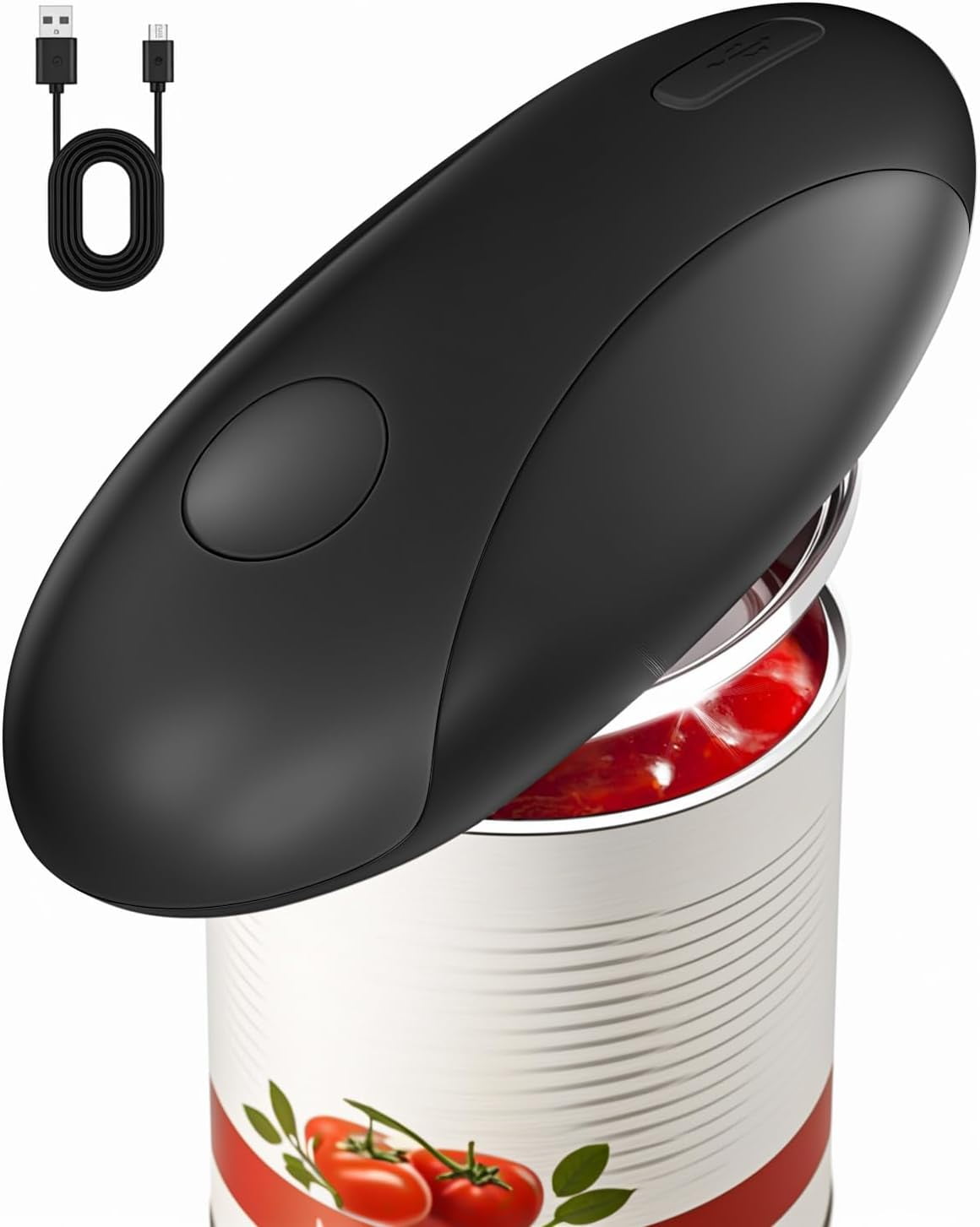 Rechargeable Electric Can Opener, One Touch Safety Automatic Can Opener ...