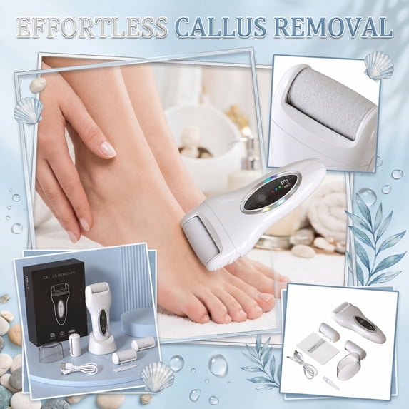 Rechargeable Electric Foot Callus Remover with LCD Display – Professional Pedicure Tool for Dead Skin Removal, Variable Speed, Home Foot File