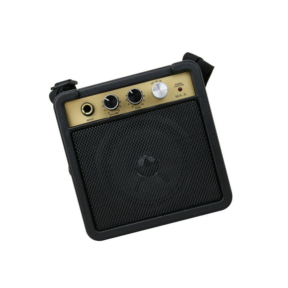 Rechargeable Electric Guitar Practice Amplifier 5W Small Outdoor Portable Guitar With Hand Strap Loudspeaker